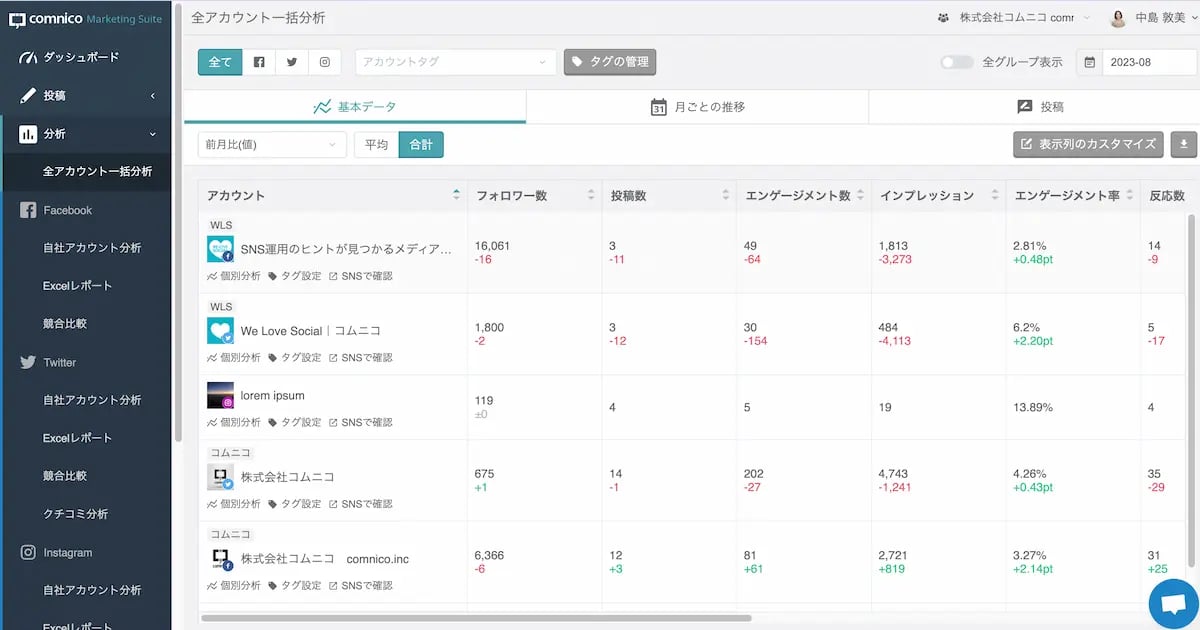一括分析