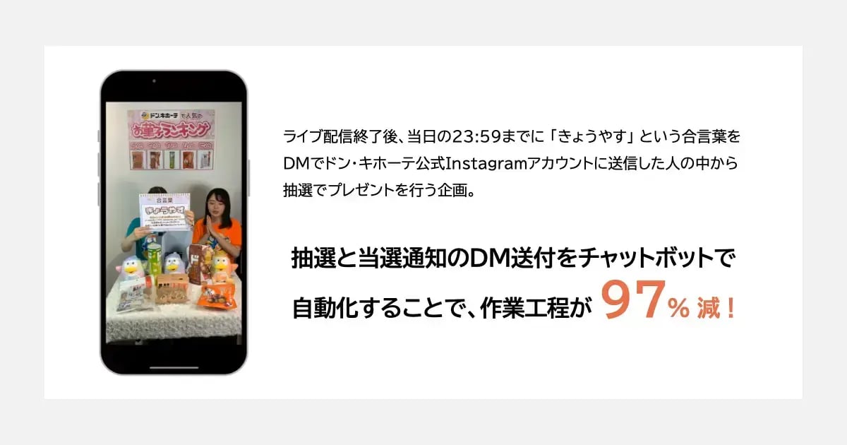 ドン・キホーテのInstagramキャンペーンイメージ