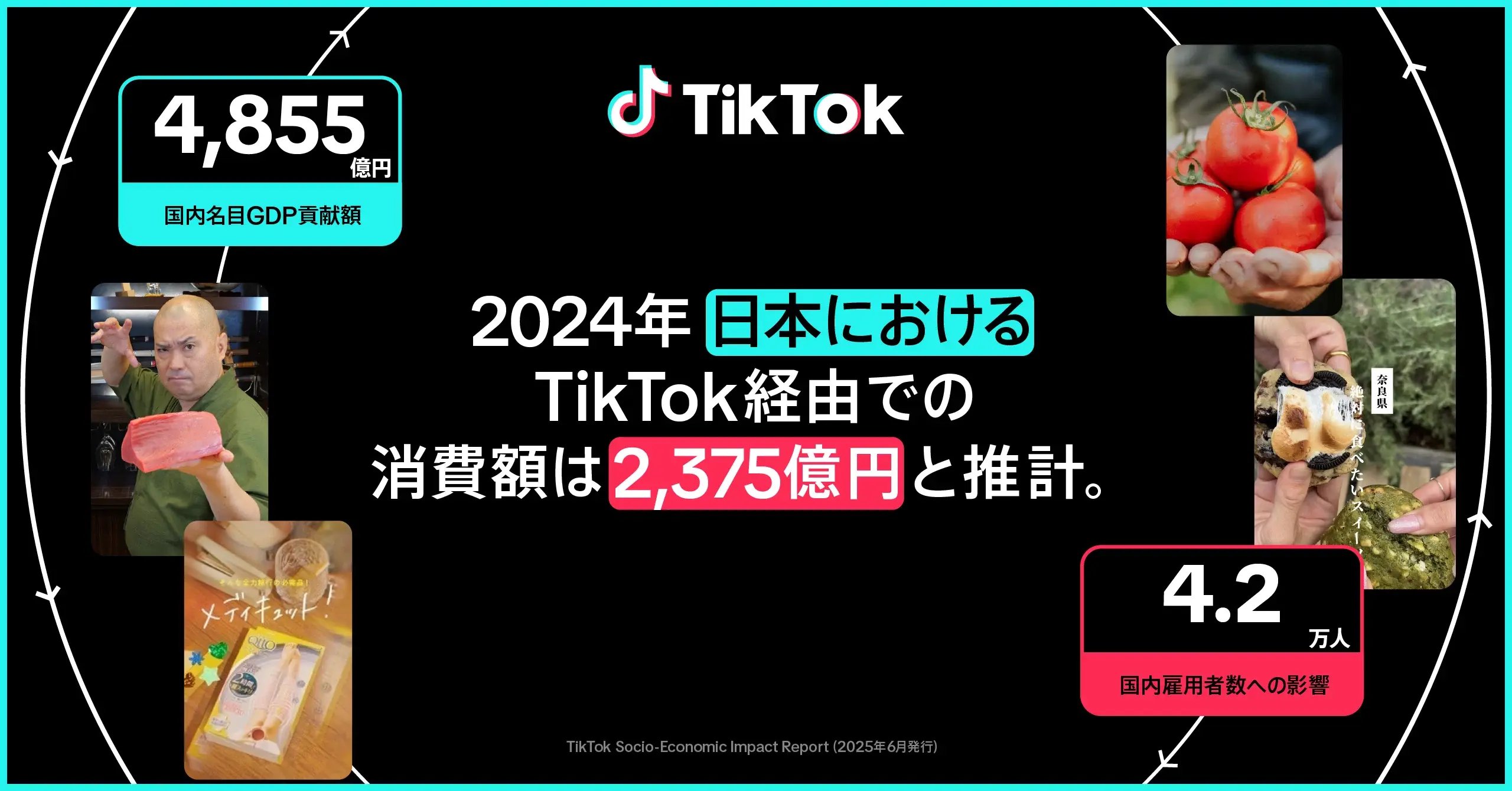 2024年のTikTok経由での国内消費額