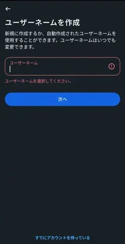 Instagramプロアカウント開設 ユーザーネーム設定