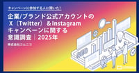 【SNSキャンペーン】X(Twitter)&Instagram ユーザー行動比較 企業ブランド公式アカウントの意識調査2025