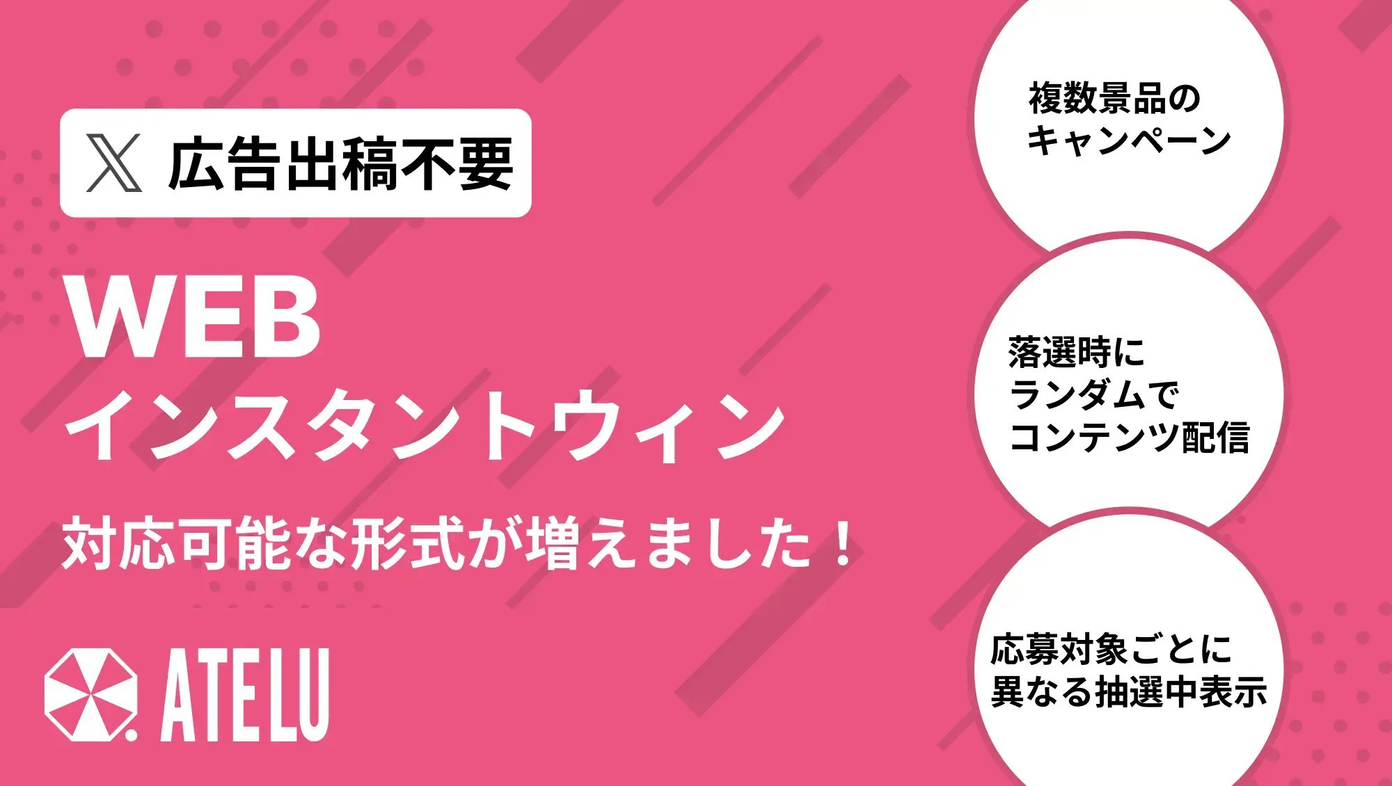 WEBインスタントウィン機能で当選・落選ページを複数作成できるようになりました