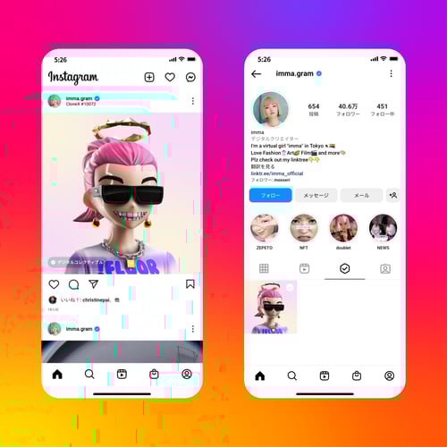インスタグラマーによるNFTインセンティブ
